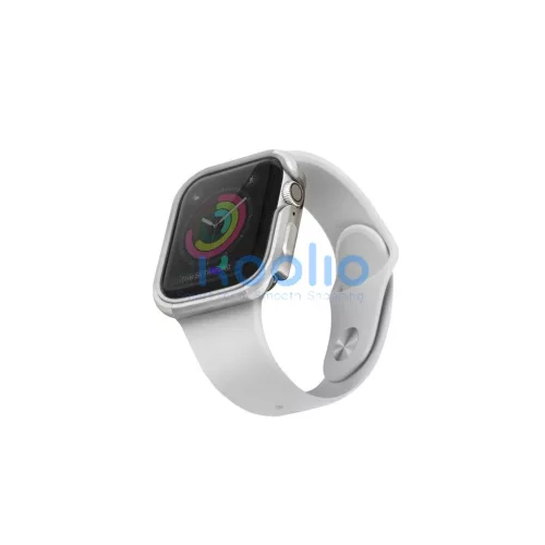 UNIQ Valencia Case Apple Watch Series 4/5/6/SE/SE3 készülékhez 40mm titán ezüst