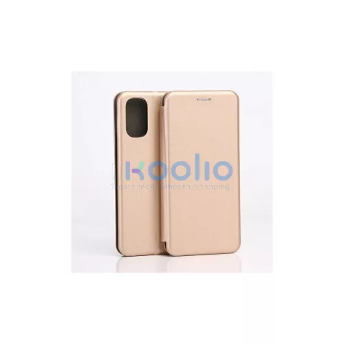 Beline Book Magnetic Moto E32/E32s készülékhez tok arany