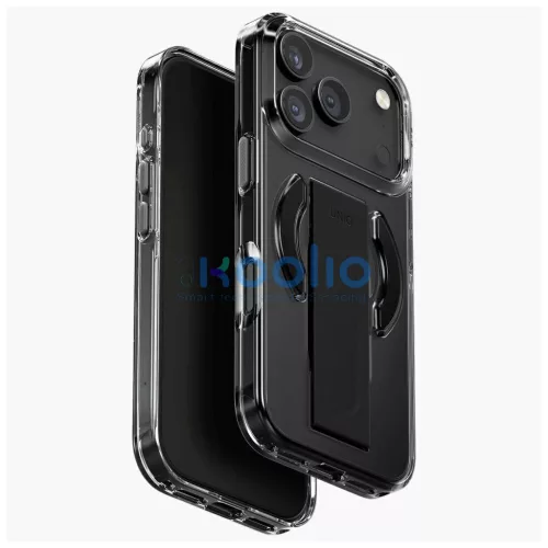 UNIQ Heldro Air tok iPhone 17 Pro készülékhez Magclick Charging fekete