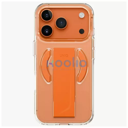 UNIQ Heldro Air tok iPhone 17 Pro készülékhez Magclick Charging narancs