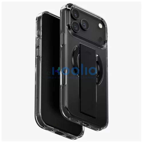 UNIQ Heldro Air tok iPhone 17 Pro Max készülékhez Magclick Charging fekete