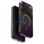 UNIQ Iridescia tok iPhone 17 Pro készülékhez – Magclick Charging – éjfekete kvarc