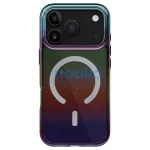 UNIQ Iridescia tok iPhone 17 Pro készülékhez – Magclick Charging – éjfekete kvarc