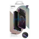 UNIQ Iridescia tok iPhone 17 Pro készülékhez – Magclick Charging – éjfekete kvarc