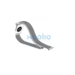 USAMS Apple Watch 4/5/6/7/SE/SE3 készülékhez 40/41mm fekete szíj tokkal ZB73IW1 (US-ZB073)