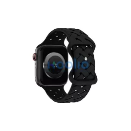   Beline Apple Watch Silicone Woven szíj 38/40/41mm Apple Watch készülékhez – fekete, fekete doboz