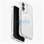 UNIQ LifePro Xtreme tok iPhone 17 készülékhez Magclick Charging, átlátszó/csillogós