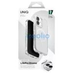 UNIQ LifePro Xtreme tok iPhone 17 készülékhez Magclick Charging, átlátszó/csillogós