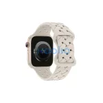 Beline Apple Watch készülékhez szilikon szövött szíj 42/44/45/49mm bézs/Starlight