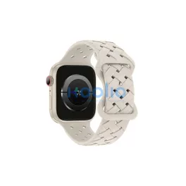   Beline Apple Watch készülékhez szilikon szövött szíj 42/44/45/49mm bézs/Starlight