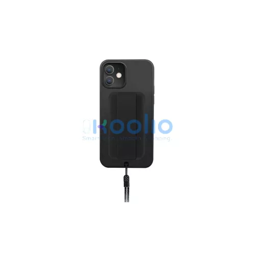 UNIQ Heldro antimikrobiális tok iPhone 12 mini 5,4" készülékhez éjfekete