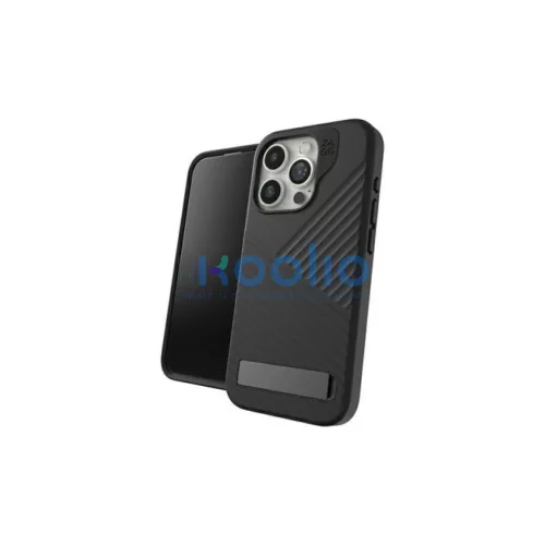 ZAGG Denali Snap Kickstand tok iPhone 15 Pro készülékhez fekete
