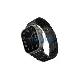   UNIQ Osta Strap Apple Watch készülékhez rozsdamentes acél szíj 42/44/45/49mm Series 1-8/SE/SE2/SE3/Ultra1/2/3 fekete