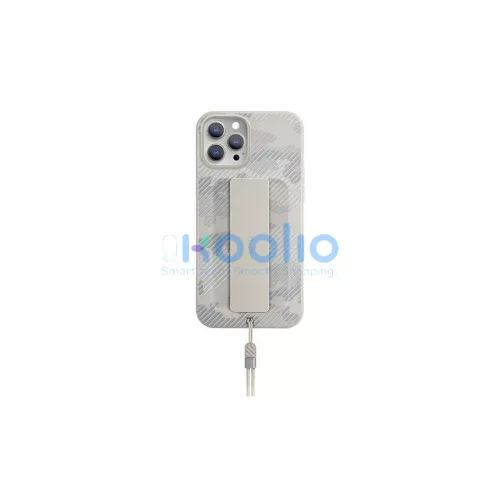 UNIQ Heldro tok iPhone 12 Pro Max készülékhez camo antimikrobiális elefántcsont