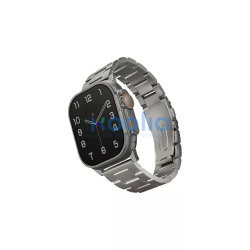 UNIQ Osta Strap Apple Watch 42/44/45/49mm Series 1-8/SE/SE2//SE3/Ultra1/2/3 készülékhez rozsdamentes acél ezüst