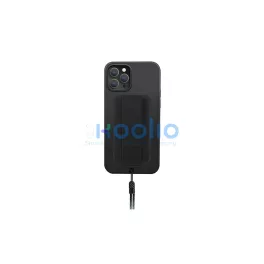   UNIQ Heldro tok iPhone 12 Pro Max 6,7 készülékhez antimikrobiális éjfekete