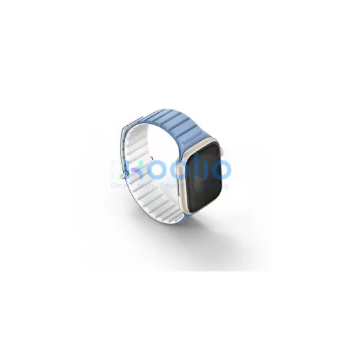 UNIQ óraszíj Revix Evo Apple Watch Series 1-9/SE/SE2/SE3 készülékhez 38/40/41mm fordítható mágneses kék