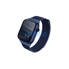   UNIQ Dante Strap Apple Watch Series 1/2/3/4/5/6/7/8/SE/SE2/SE3 készülékhez 38/40/41mm Stainless Steel kék