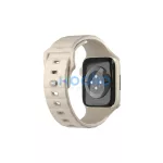 UNIQ Strap Stride Apple Watch Series 1/2/3/4/5/6/7/8/9/SE/SE3 38/40/41mm készülékhez FKM gumiszíj kaki/halvány