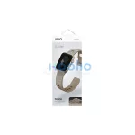 UNIQ Strap Stride Apple Watch Series 1/2/3/4/5/6/7/8/9/SE/SE3 38/40/41mm készülékhez FKM gumiszíj kaki/halvány