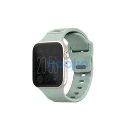   UNIQ Stride Apple Watch Series 1/2/3/4/5/6/7/8/9/SE/SE2/SE3 készülékhez 38/40/41 mm FKM gumi szíj menta/jég