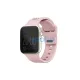 UNIQ Stride Apple Watch Series 1/2/3/4/5/6/7/8/9/SE/SE2/SE3 készülékhez 38/40/41mm FKM gumiszíj rózsaszín/világos