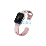 UNIQ Stride Apple Watch Series 1/2/3/4/5/6/7/8/9/SE/SE2/SE3 készülékhez 38/40/41mm FKM gumiszíj rózsaszín/világos