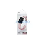 UNIQ Stride Apple Watch Series 1/2/3/4/5/6/7/8/9/SE/SE2/SE3 készülékhez 38/40/41mm FKM gumiszíj rózsaszín/világos