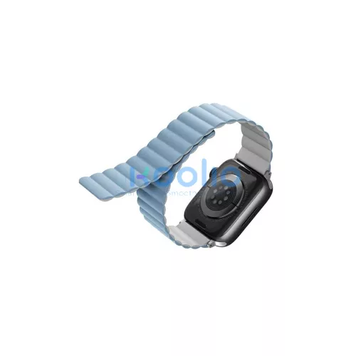 UNIQ Revix szíj Apple Watch Series1-8/SE1/2/3/Ultra1/2/3 készülékhez 42/44/45/49mm megfordítható mágneses kék
