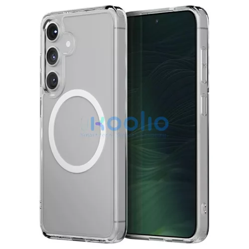 UNIQ LifePro Xtreme for Samsung Galaxy S25 készülékhez töltőtok Magclick Charging átlátszó