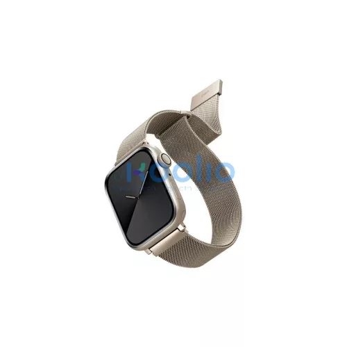 UNIQ Dante szíj Apple Watch Series 1/2/3/4/5/6/7/8/9/SE/SE2/SE készülékhez 38/40/41mm rozsdamentes acél csillagfény