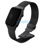 UNIQ Dante Pro óraszíj Apple Watch 42/41/40mm készülékhez, rozsdamentes acél, grafit fekete
