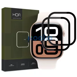   HOFI HYBRID PRO+ hibrid védőüveg 2 db Apple Watch 10/11 készülékhez (42 MM) fekete