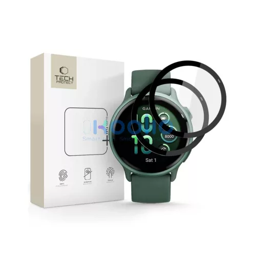 Hibrid üvegfólia TECH-PROTECT GLASS FLEX+ 2-PACK GARMIN VIVOACTIVE 6 készülékhez fekete