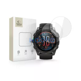   Temperált üveg kijelzővédő Tech-Protect Glass Fit+ 2-PACK Garmin Fenix 8 / 8 Pro (51 MM) készülékhez átlátszó