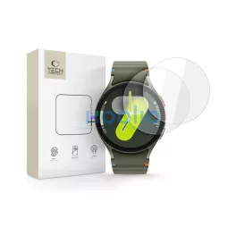   Edzett üveg TECH-PROTECT GLASS FIT+ 2-PACK Samsung Galaxy Watch 4 / 5 / 6 / 7 (44 MM) készülékhez átlátszó