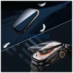 Edzett üveg Tech‑Protect Glass Ring 2-PACK Apple Watch Ultra 1/2/3 készülékhez (49 MM) titán