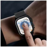 Edzett üveg Tech‑Protect Glass Ring 2-PACK Apple Watch Ultra 1/2/3 készülékhez (49 MM) titán