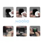 Tech-Protect Hibrid üveg kijelzővédő Glass Flex+ 2-PACK Apple Watch S10 / S11 46mm készülékhez fekete