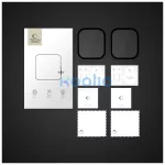 Tech-Protect Hibrid üveg kijelzővédő Glass Flex+ 2-PACK Apple Watch S10 / S11 46mm készülékhez fekete