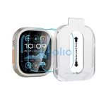 Temperált üveg kijelzővédő TECH-PROTECT Easy Set+ 2-PACK APPLE WATCH ULTRA 1/2/3 (49 MM) készülékhez átlátszó