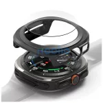 RINGKE SLIM & TEMPERED GLASS üvegfólia SAMSUNG GALAXY WATCH ULTRA 2024 / 2025 (47 MM) készülékhez titán fekete