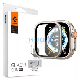   Erősített üveg kijelzővédő Spigen Glas.TR Slim Pro Apple Watch Ultra 1/2 (49 MM) titán készülékhez