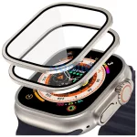 Edzett üveg HOFI GLASS RING 2-PACK Apple Watch Ultra 1 / 2 (49 mm) Titanium készülékhez