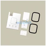 TECH-PROTECT Glass Flex+ hibrid védőüveg 2-PACK Apple Watch 4 / 5 / 6 / SE 1 / 2 / 3 (40MM) készülékhez fekete