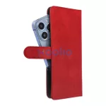 Univerzális COMMON XL méretű könyvtok Samsung A12 / A13 4G / A34 5G / A02s / Xiaomi Redmi 12 4G / 12C / Note 12 4G / 12 Pro 5G / Oppo A53s / A72 / A92 készülékhez, piros