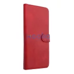 Univerzális COMMON XL méretű könyvtok Samsung A12 / A13 4G / A34 5G / A02s / Xiaomi Redmi 12 4G / 12C / Note 12 4G / 12 Pro 5G / Oppo A53s / A72 / A92 készülékhez, piros