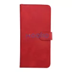 Univerzális COMMON XL méretű könyvtok Samsung A12 / A13 4G / A34 5G / A02s / Xiaomi Redmi 12 4G / 12C / Note 12 4G / 12 Pro 5G / Oppo A53s / A72 / A92 készülékhez, piros