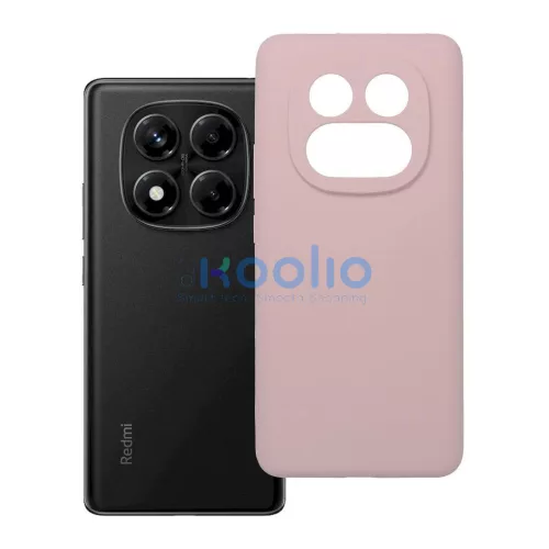 Xiaomi Redmi Note 14 Pro 4G készülékhez szilikon tok, 2 mm, púderrózsaszín