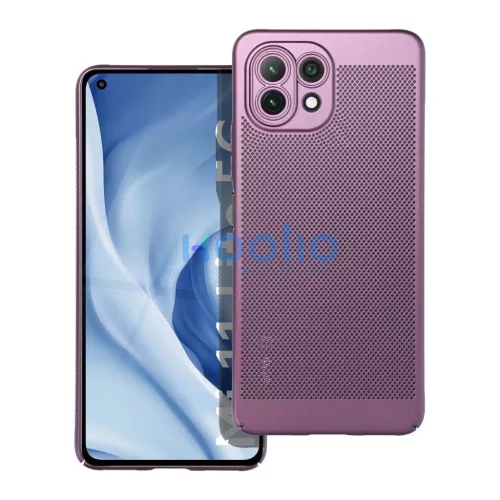 Xiaomi Mi 11 Lite 5G / Mi 11 Lite LTE 4G / Mi 11 Lite NE Breezy tok készülékhez, lila